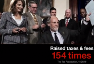 A screenshot from Governor Christie's first 2013 attack ad.