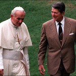 John Paul II and Ronald Reagan