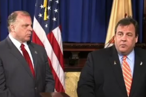 Sweeney and Christie discussing their "compromise" with the media.