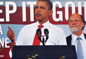 Obama and Corzine in 2009
