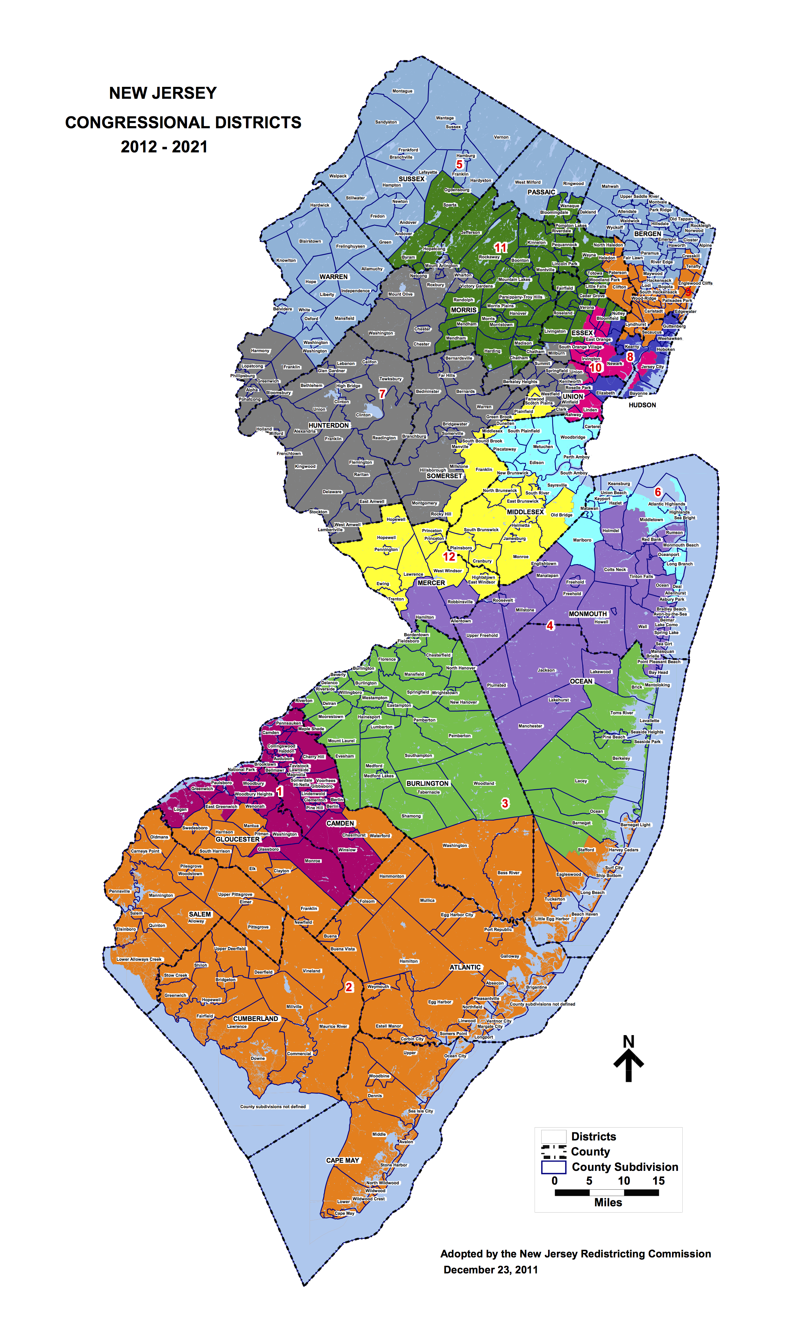 Post-Redistricting, NJ Voters Face Unexciting Federal Race Map in 2012