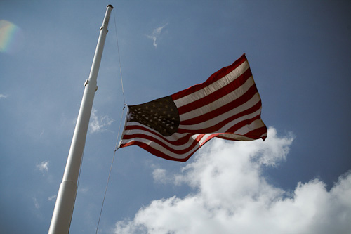 Christie Flies Flag Half Mast for Whitney, and You Should Get Over It