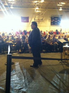 Gov. Christie at a 2012 town hall in Haddonfield, NJ.