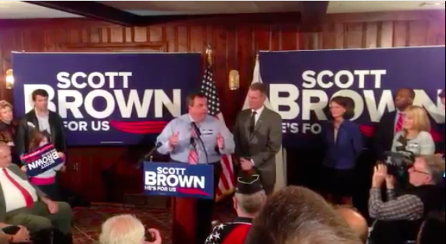 @GovChristie Rallies with Scott Brown in Massachusetts (VIDEO)