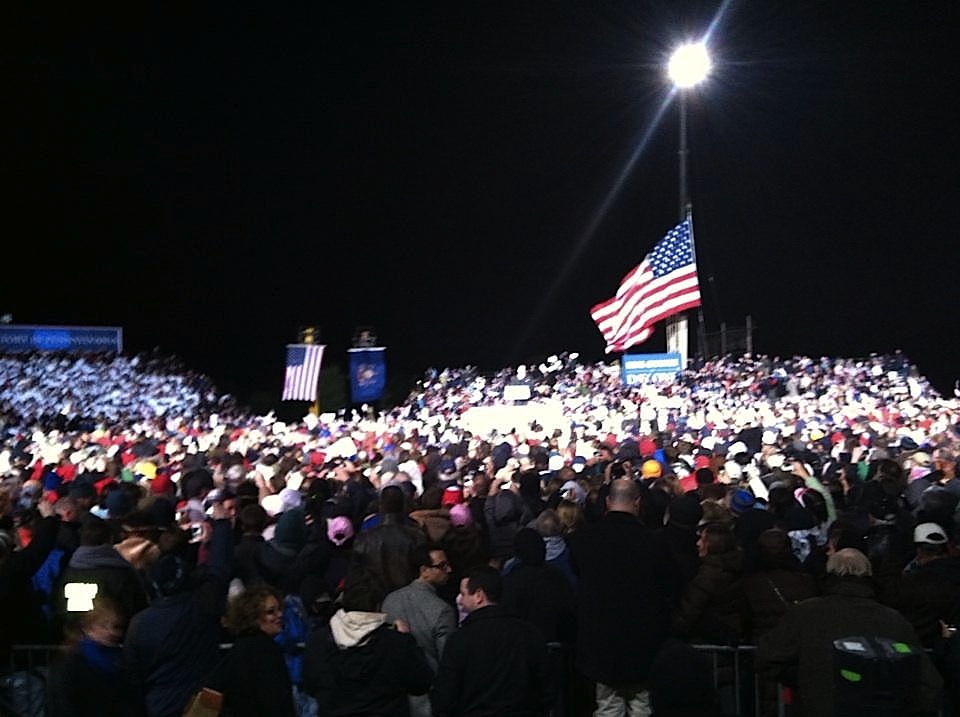REPORT: Approximately 35k Rally for Romney Sunday Night in Bucks County (PHOTO)