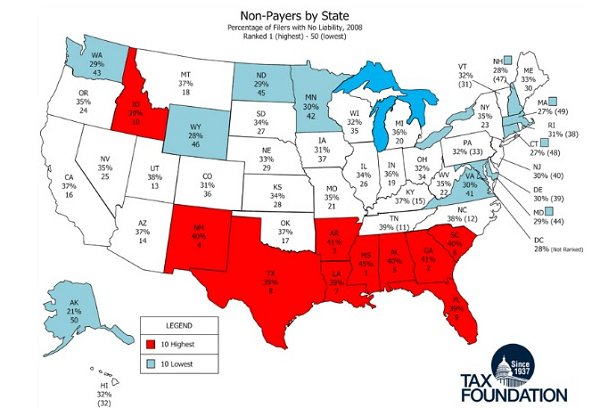 UPDATE: What Would’ve the 2012 Map Looked Like If Only Taxpayers Voted?