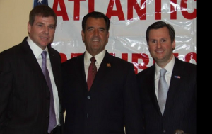 Davis (right) with Assemblymen Brown (left) and Amodeo (center) in 2013.