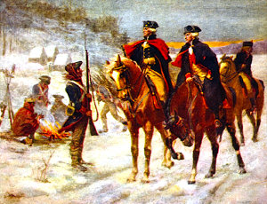Washington and Lafayette during the American Revolution