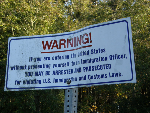 Illegal Immigration Sign