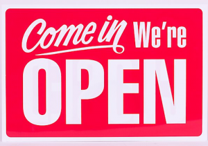 Business Open Sign