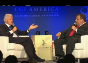 Bill Clinton interview Chris Christie at a Clinton Global Initiative  event.