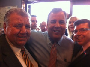 The Bucco men campaigning in 2013 with Chris Christie.