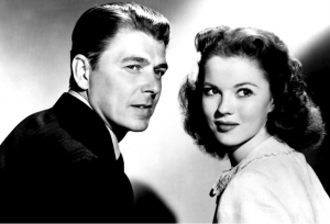 Ronald Reagan and Shirley Temple starring together in 'That Hagen Girl'