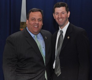 Mayor Anesh with Governor Christie in 2012
