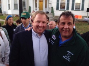 Scanlan (left) with Governor Christie via Facebook