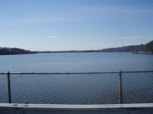 The Lake Tappan reservoir