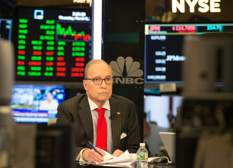 Larry Kudlow is known as a supporter of free markets and has criticized Donald Trump's decision to impose tariffs on imported steel and aluminum AFP/File / Bryan R. Smith