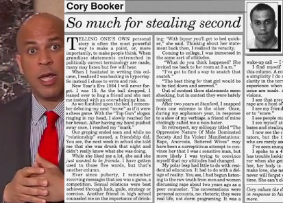 That time Cory Booker, Kavanaugh’s great detractor, wrote about groping his friend at age 15 | Rooney