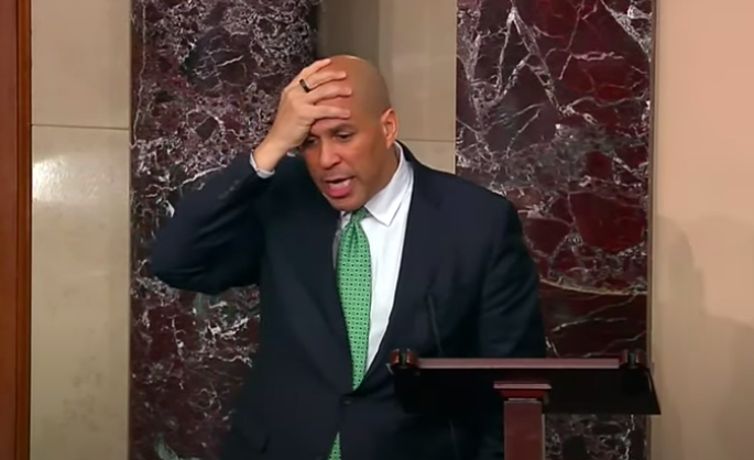 Cory Booker’s January 6th performance was his most over-the-top to date